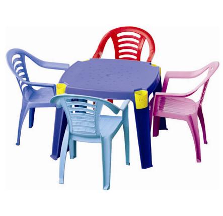 Детский пластиковый стол с карманами  